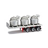 Herpa Oplegger met 3 aluminium tanks (1:87)