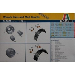 Italeri Velgen en spatborden set met decals (1:24)