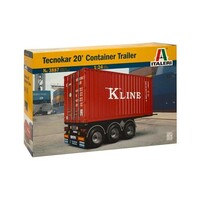Italeri Tecnokar 20ft container trailer bouwdoos (1:24)