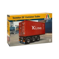 Italeri Tecnokar 20ft container trailer bouwdoos (1:24)
