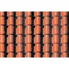 JTT Kunststof dakpan plaat rood 2 stuks (19 x 30,5cm)