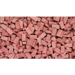 Juweela Bakstenen donker rood 1:32 (2000 stuks)