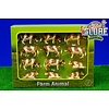 Kids Globe Koeien set roodbont 12 stuks (1:32)
