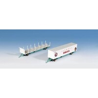 Kibri Circus aanhangers 2 stuks (1:87)