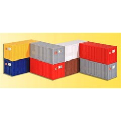 Kibri Containers 20ft 8 stuks (1:87)