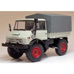 Weise Toys Unimog 406 met huif grijs (1:32)