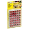 Noch Grasbundels rood bloeiend 42 stuks XL 12mm hoog
