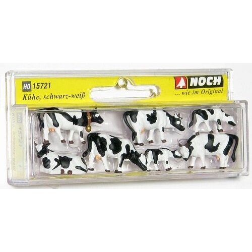 Noch Koeien zwart/wit set 7 delig (1:87)