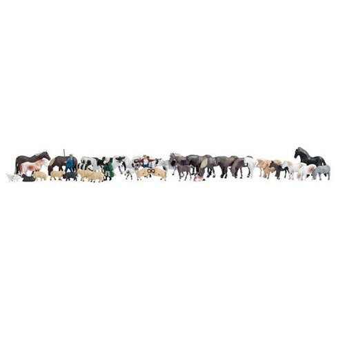 Noch Dieren Set met 36 stuks dieren en figuren (1:87)