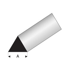 Raboesch Driehoek 60gr profiel A 6 mm Kunststofprofiel 50 cm, 2 stuks