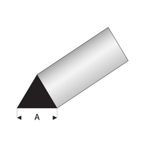 Raboesch Driehoek 60gr profiel A 7 mm Kunststofprofiel 50 cm, 2 stuks