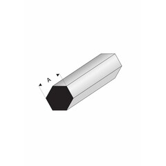 Raboesch Zeskant profiel A 2 mm Kunststofprofiel 50 cm, 2 stuks