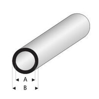 Raboesch Buis A 10 mm x B 12 mm Kunststofprofiel 50 cm, 2 stuks
