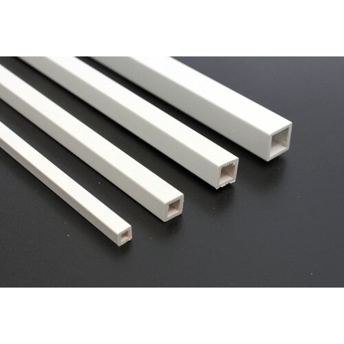 Raboesch Vierkant buis A 2 mm x B 3 mm Kunststofprofiel 50 cm, 2 stuks