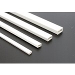Raboesch Rechthoek profiel 3 mm x 6 mm Kunststofprofiel 50 cm, 2 stuks