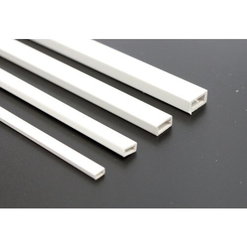Raboesch Rechthoek profiel 3 mm x 6 mm Kunststofprofiel 50 cm, 2 stuks