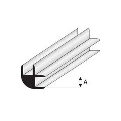 Raboesch L Connector profiel 1,5 mm 50 cm, 2 stuks