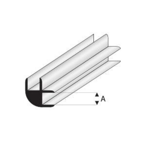 Raboesch L Connector profiel 2 mm 50 cm, 2 stuks