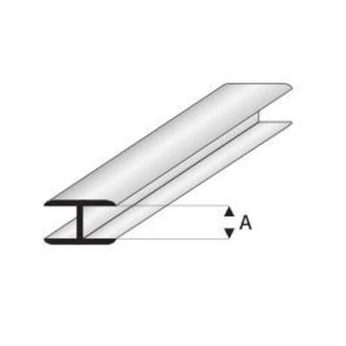 Raboesch Flat Connector profiel 1 mm 50 cm, 2 stuks