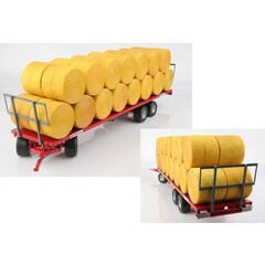 Replicagri Maupu 3-assige ronde balenwagen (1:32)