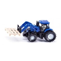 Siku 1487 - New Holland met voorlader en pallet