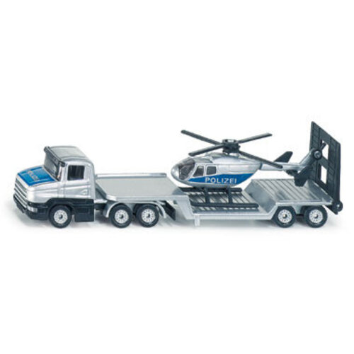 Siku 1610 - Scania Vrachtwagen met Helicopter "polizei"
