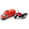 Siku Siku 1656 - Brandweer set Nederland met motor