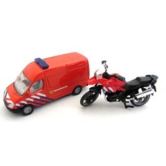 Siku Siku 1656 - Brandweer set Nederland met motor