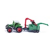 Siku 1675 - Fendt tractor met hout hakselaar