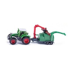 Siku Siku 1675 - Fendt tractor met hout hakselaar