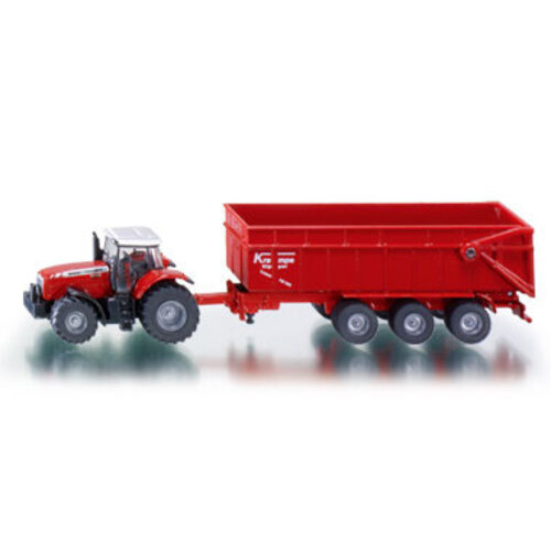Siku 1844 - Massey Ferguson met kiepaanhanger