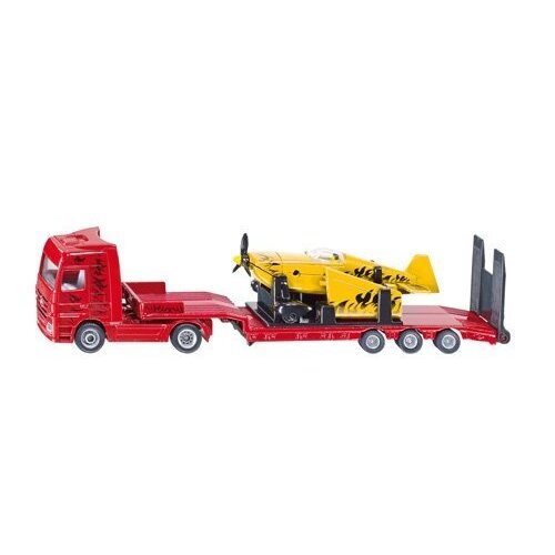 Siku 1866 - MB actros met dieplader en vliegtuig