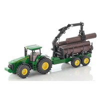 Siku Siku 1954 - John Deere 8430 met bosbouwaanhanger (1:50)