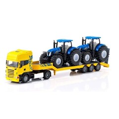 Siku Siku 1984 - Scania vrachtwagen + 2 x New Holland (1:50)