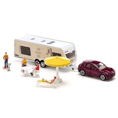 Siku Siku 2542 - Porsche Cayenne Turbo met Caravan