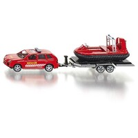 Siku 2549 - Porsche met aanhanger en hovercraft