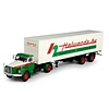 Tekno Scania Vabis L76 met box oplegger "Holwerda" (1:50)