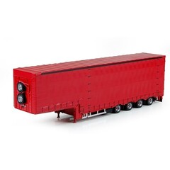 Tekno Meusburger 4as oplegger rood (1:50)