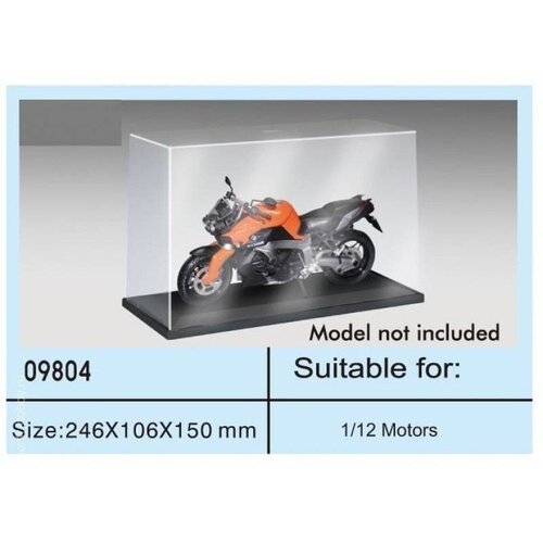Trumpeter Vitrinebox L246 x B106 x H150 mm (oa. 1:12 motoren)
