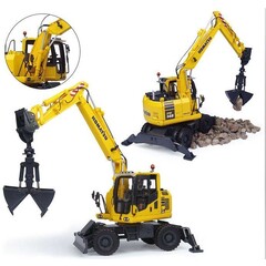 Universal Hobbies Universal Hobbies - Komatsu PW148-10 mobiele kraan met grijpbak