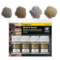 Vallejo Vallejo Pigment set 1 "Mud & Sand"