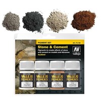 Vallejo Vallejo Pigment set 2 "Stone & Cement"