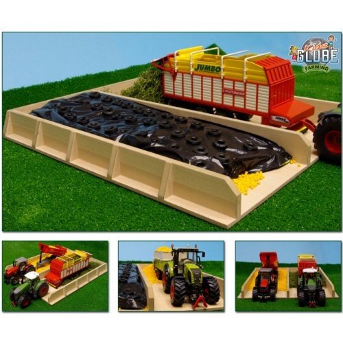 Kids Globe Sleufsilo hout (schaal 1:32)