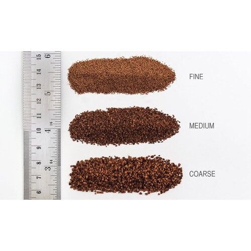 Woodland Scenics Ballast grind middel bruin (240gr)