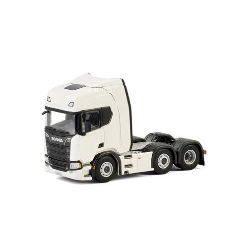 WSI Models Scania R Highline CR20H 6x2 wit (1:50)