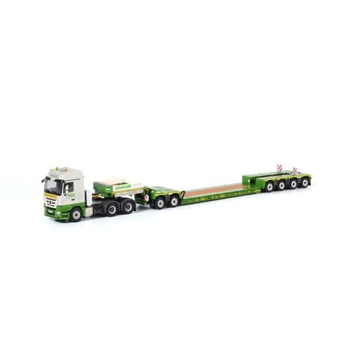 WSI Models Mercedes MP3 met Nooteboom dieplader "Vossman" (1:50)
