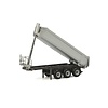 WSI Models Halfpipe kipper Trailer / oplegger grijs (1:50)