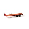 WSI Models Flatbed oplegger rood 3as (1:50)