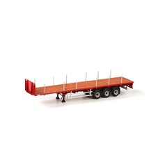WSI Models Flatbed oplegger rood 3as (1:50)