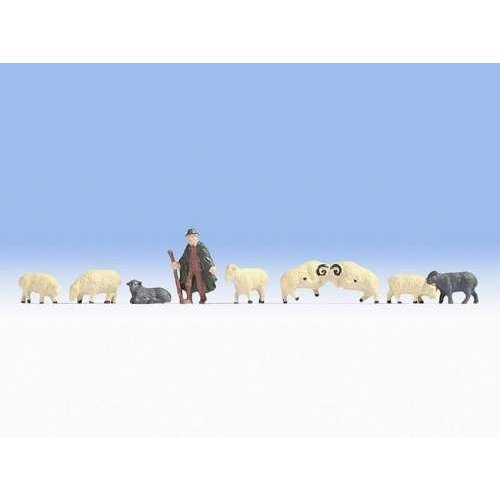 Noch Herder en schapen figuren set (1:87) - Noch